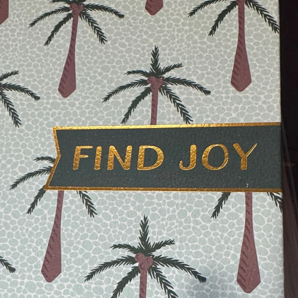 Find Joy Palm Tree Notebook journal - Blue and Brown - Picture 4 of 4